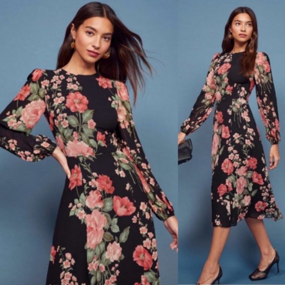 Reformation Dresses & Skirts - Reformation Luanne Midi Dress in Louise Floral 4